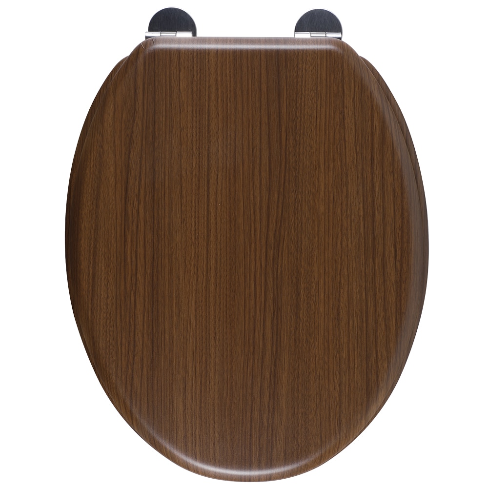 Capac WC GOODHOME Palmi MD382BX06, inchidere lenta, duroplast, maro