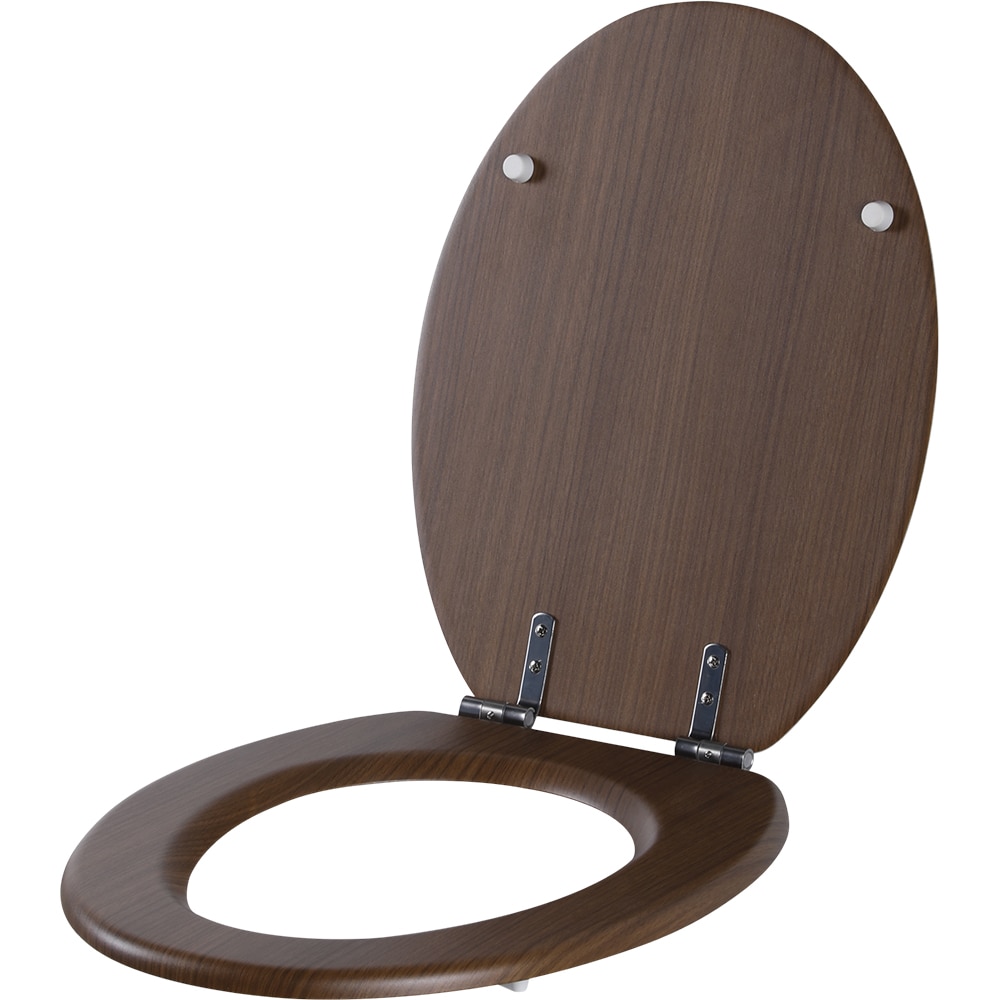 Capac WC GOODHOME Palmi MD382BX06, inchidere lenta, duroplast, maro