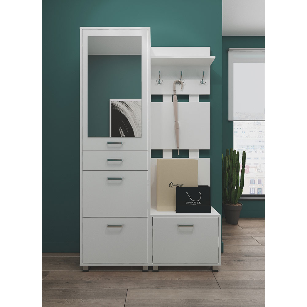 Pantofar Elias, frasin alb, 60 x 28.5 x 200 cm