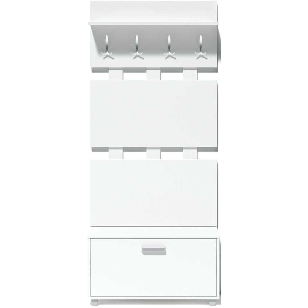 Pantofar Alexa, alb, 90 x 28.5 x 49.7 cm