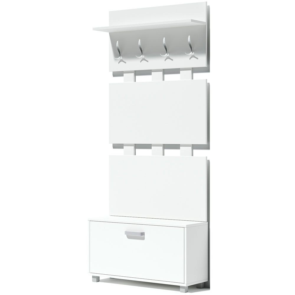 Pantofar Alexa, alb, 90 x 28.5 x 49.7 cm