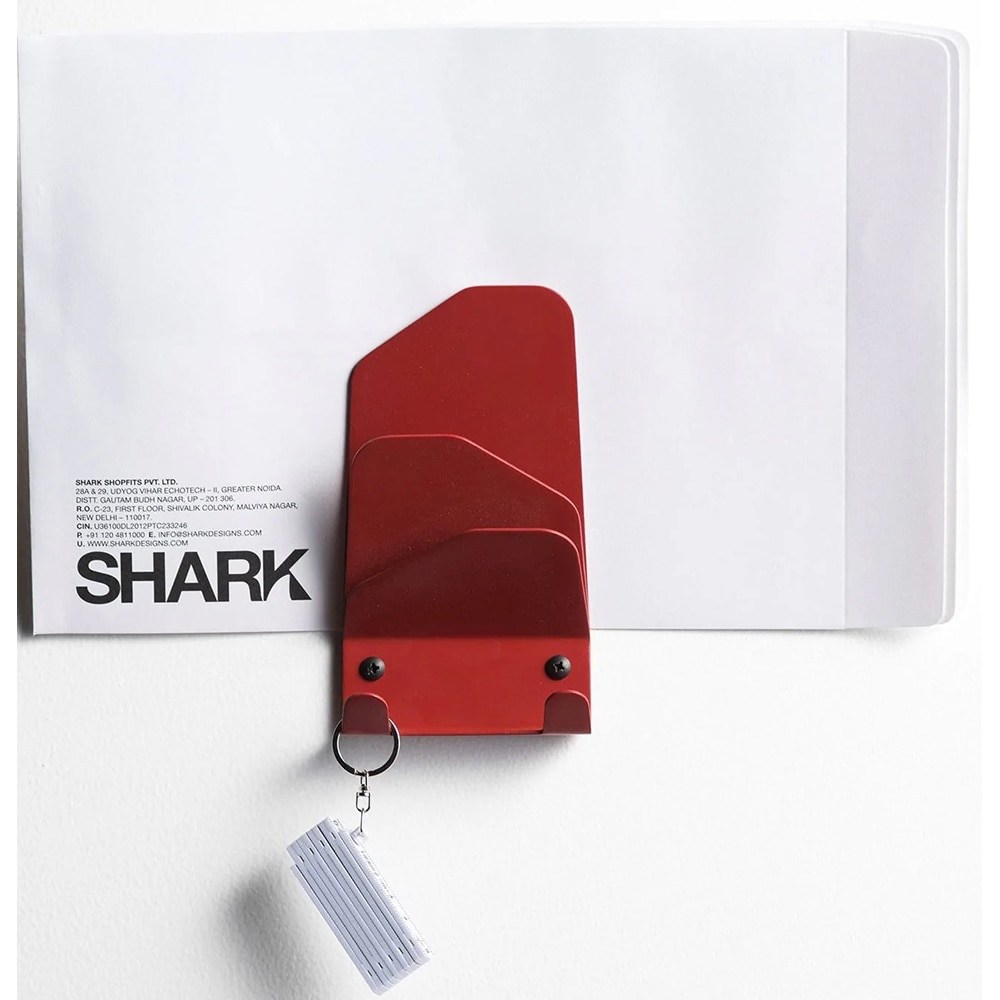 Cuier perete Erg, 17.5 cm, rosu