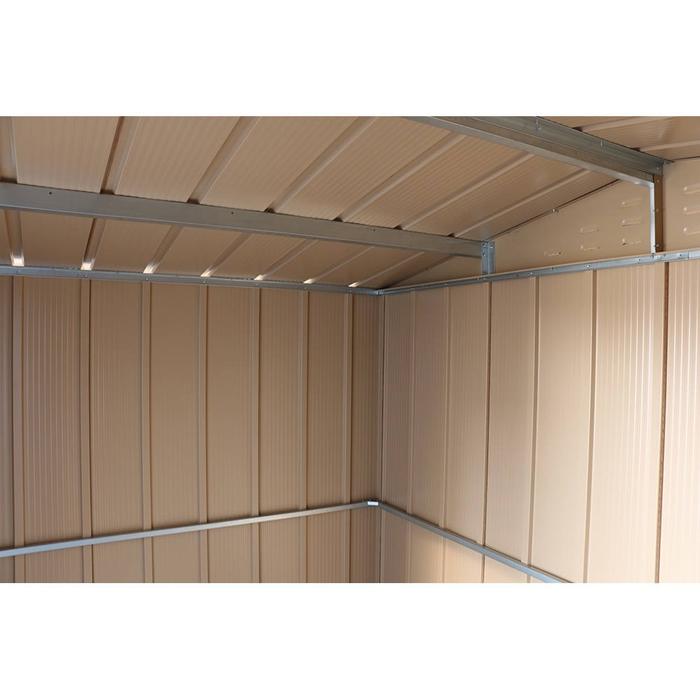 Casuta gradina DURAMAX Top 8X6, otel, 261.6 x 183 x 204.5 cm, maro