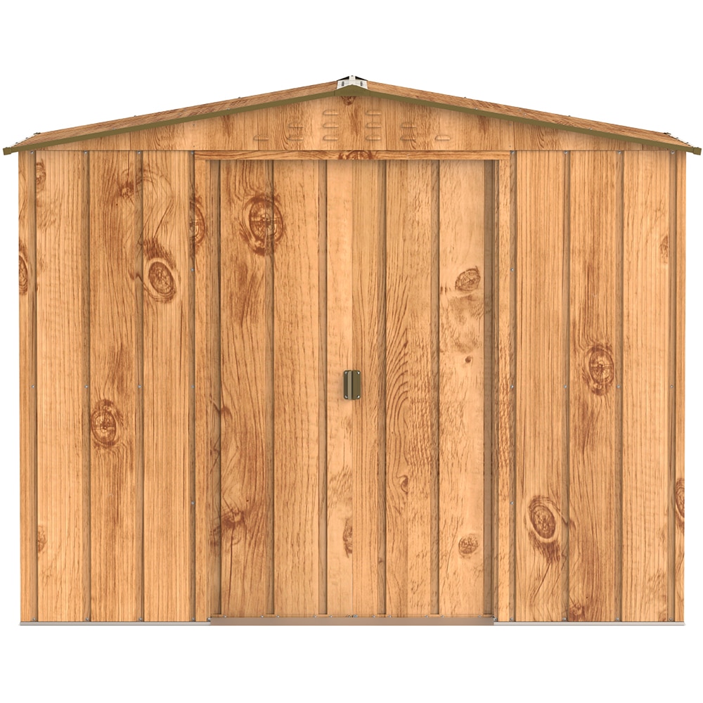 Casuta gradina DURAMAX Top 8X6, otel, 261.6 x 183 x 204.5 cm, maro