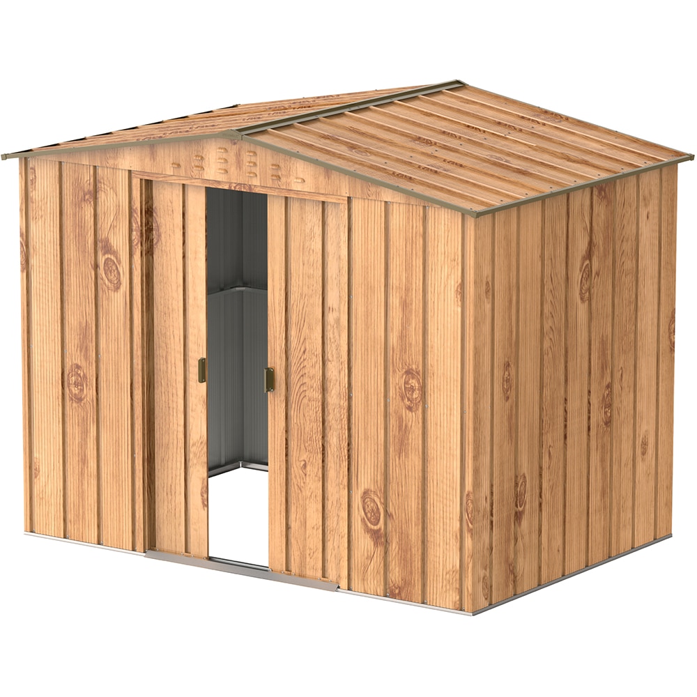 Casuta gradina DURAMAX Top 8X6, otel, 261.6 x 183 x 204.5 cm, maro