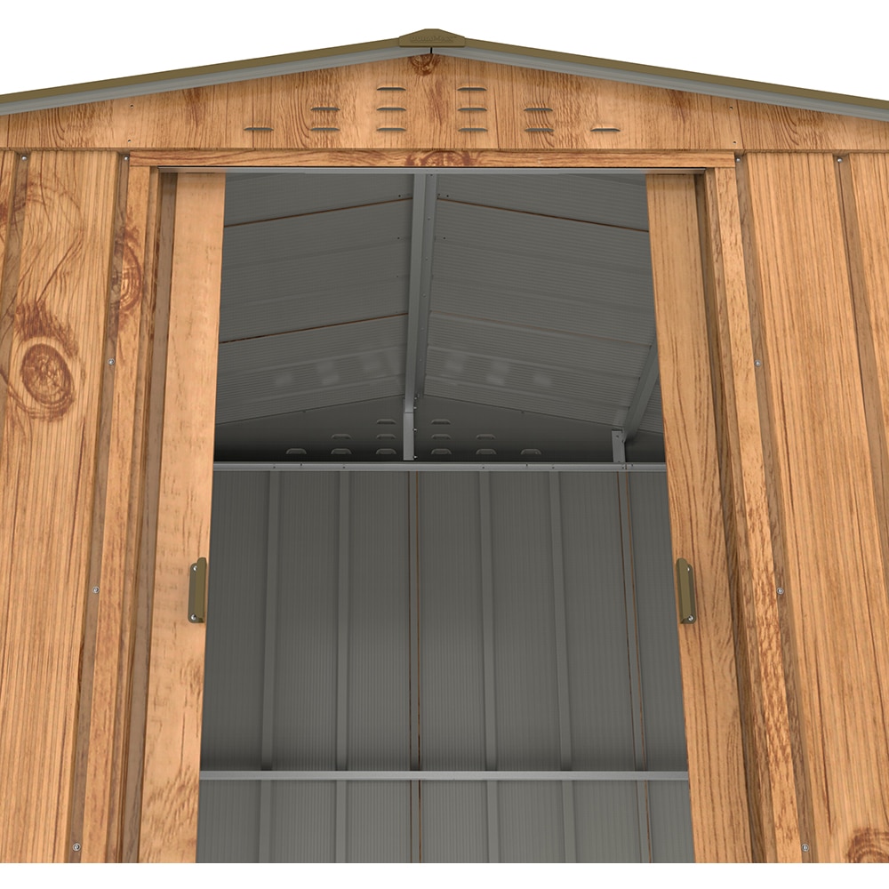 Casuta gradina DURAMAX Top 8X6, otel, 261.6 x 183 x 204.5 cm, maro