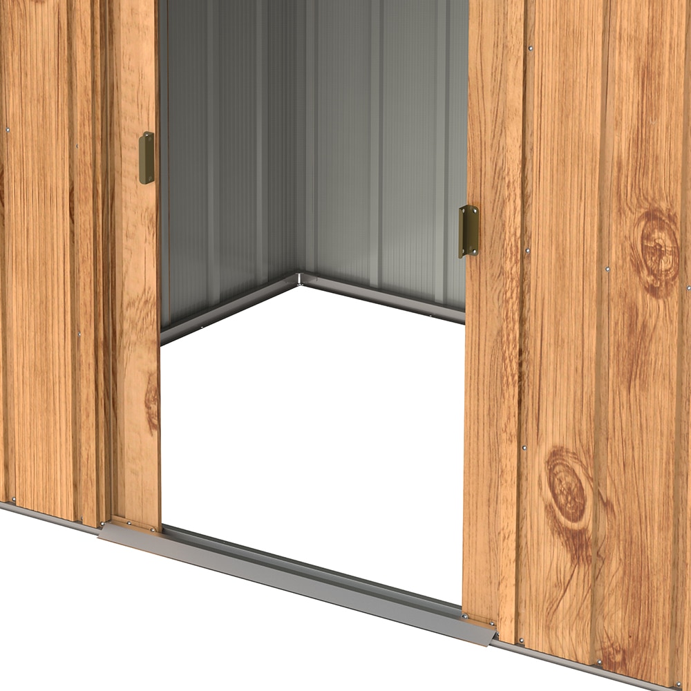 Casuta gradina DURAMAX Top 8X6, otel, 261.6 x 183 x 204.5 cm, maro