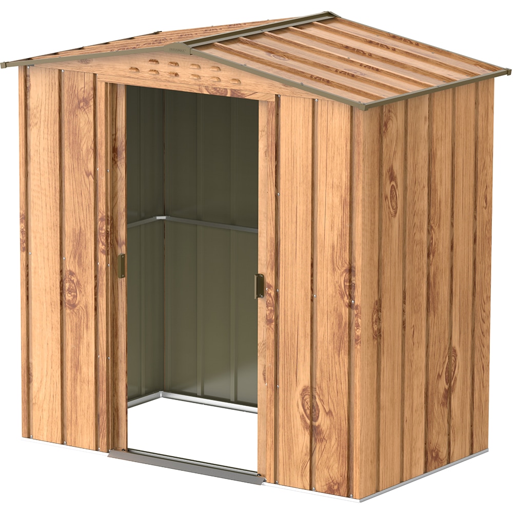 Casuta gradina DURAMAX Top 6X4, otel, 201.4 x 123 x 199.4 cm, maro