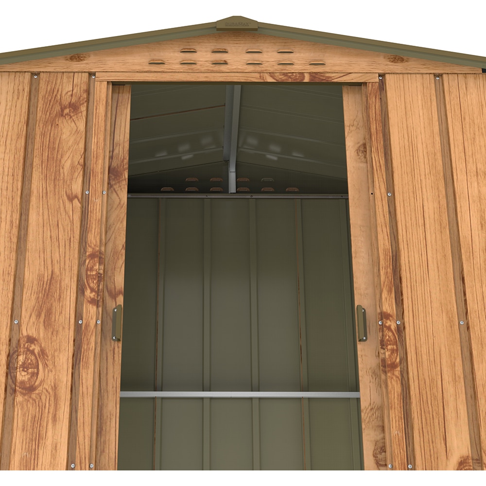 Casuta gradina DURAMAX Top 6X4, otel, 201.4 x 123 x 199.4 cm, maro