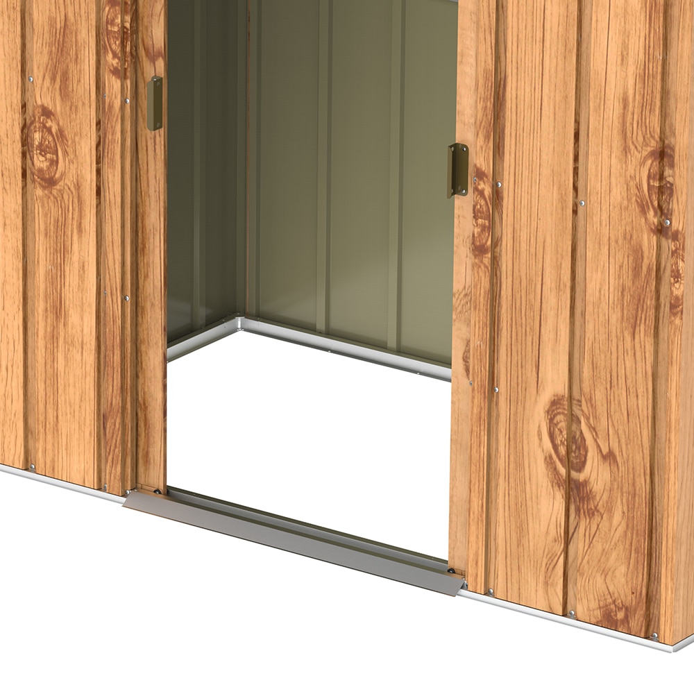 Casuta gradina DURAMAX Top 6X4, otel, 201.4 x 123 x 199.4 cm, maro