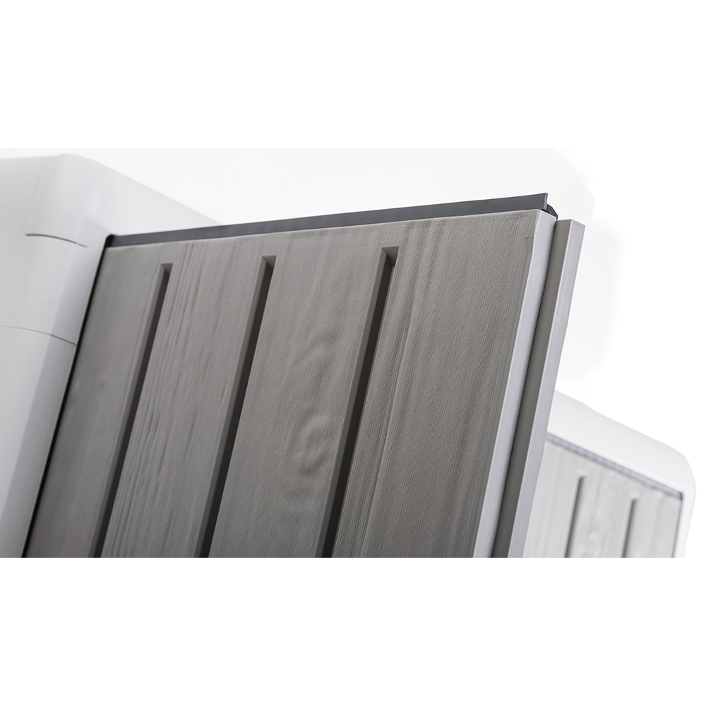 Dulap depozitare gradina TOOMAX Florida XL, polipropilena, 78 x 46 x 182 cm, gri