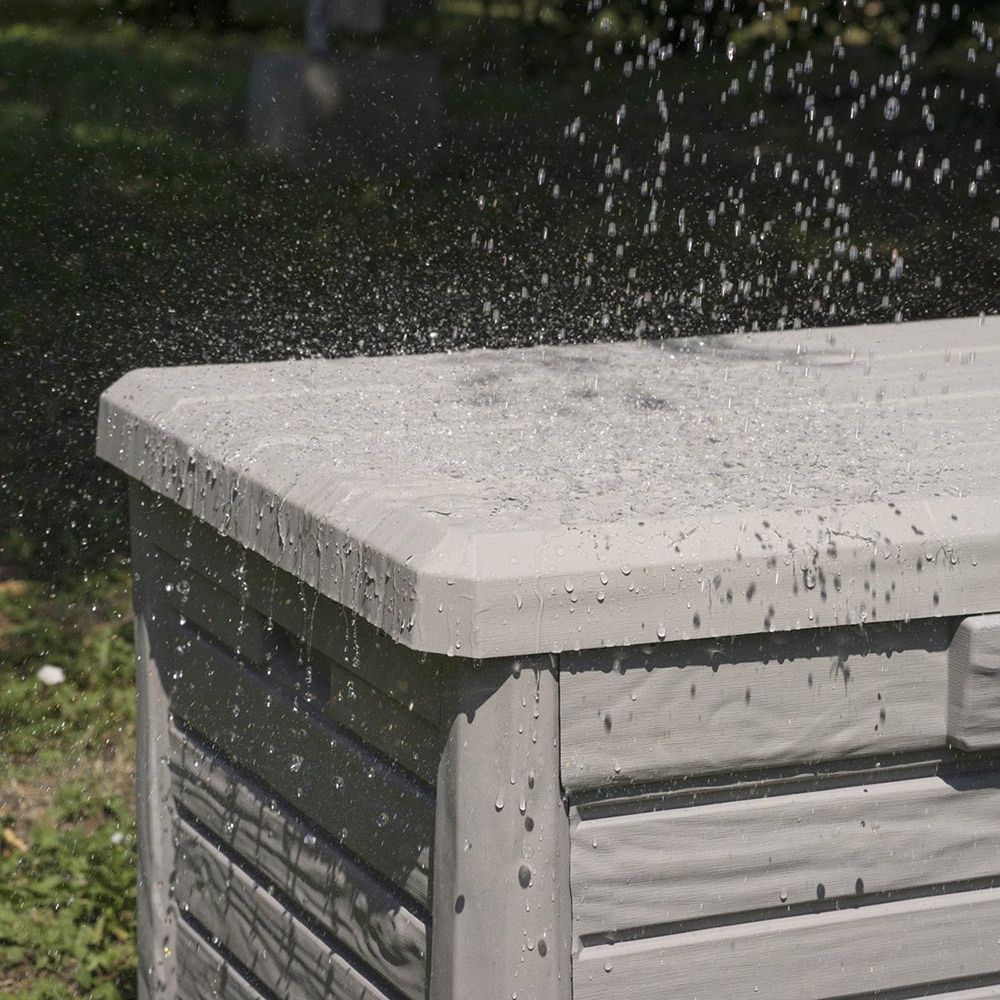 Lada depozitare gradina TOOMAX Florida, polipropilena, 73 x 50.5 x 46.5 cm, gri