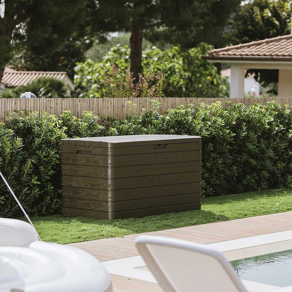 Lada depozitare gradina TOOMAX Dolomiti, polipropilena, 146 x 83 x 85 cm, maro