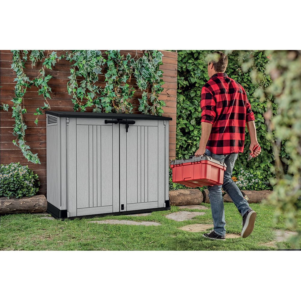 Dulap depozitare gradina KETER Store It Out Midi Sio, polipropilena, 132 x 71.5 x 113.5 cm, antracit