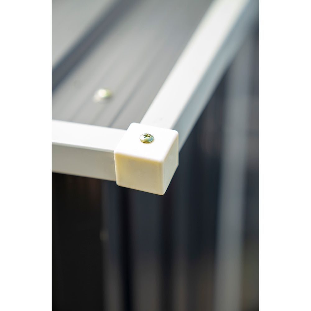 Casuta gradina PERGART Dresden II 86, metal, 174 x 236 x 206 cm, negru-gri