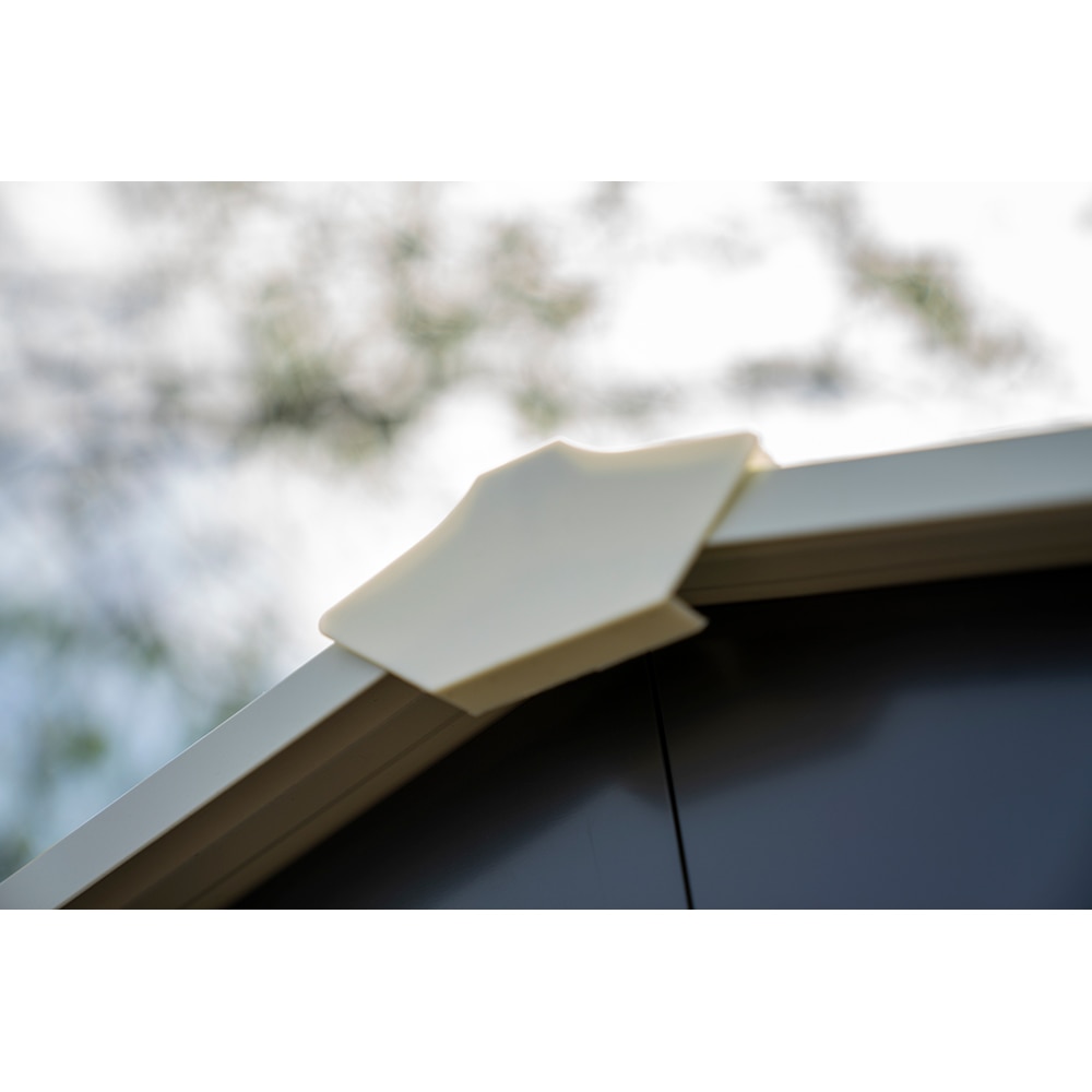 Casuta gradina PERGART Dresden II 86, metal, 174 x 236 x 206 cm, negru-gri