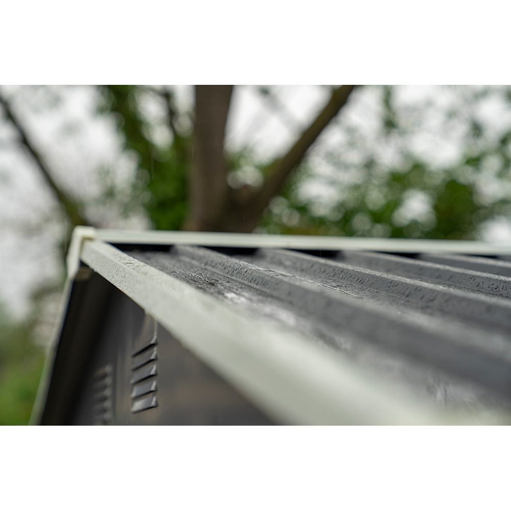 Casuta gradina PERGART Dresden II 86, metal, 174 x 236 x 206 cm, negru-gri