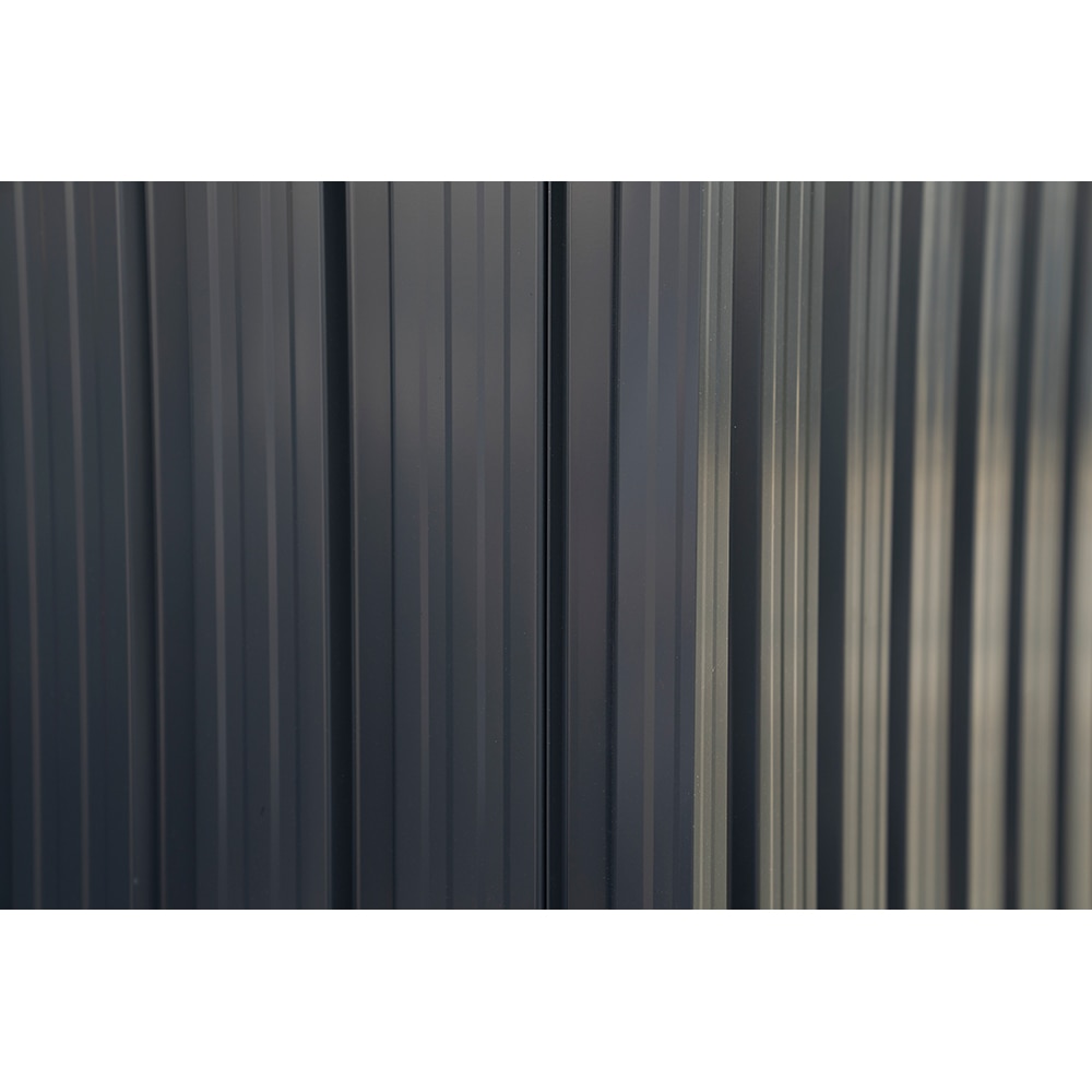 Casuta gradina PERGART Dresden II 86, metal, 174 x 236 x 206 cm, negru-gri