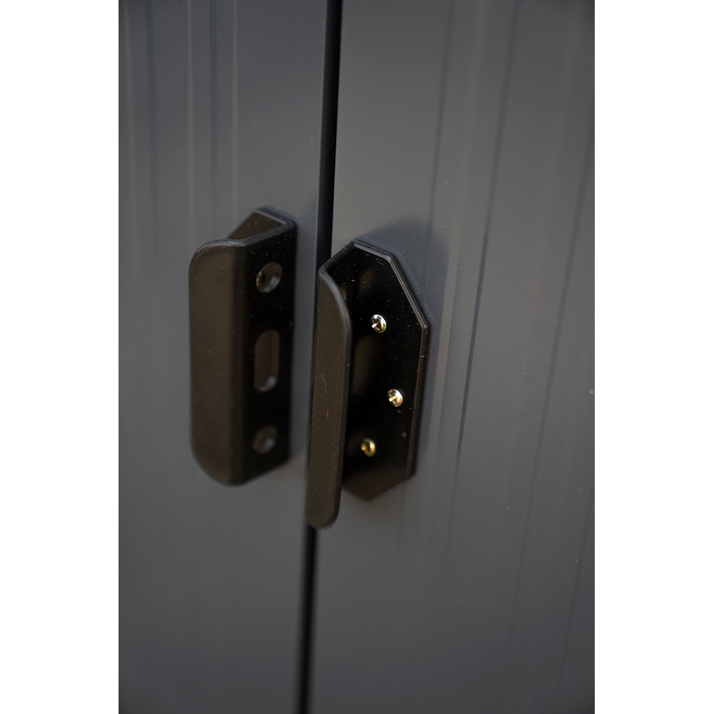 Casuta gradina PERGART Dresden II 86, metal, 174 x 236 x 206 cm, negru-gri