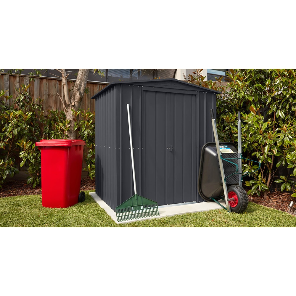 Casuta gradina GLOBEL Dream 6x5, metal, 184 x 154 x 193 cm, antracit