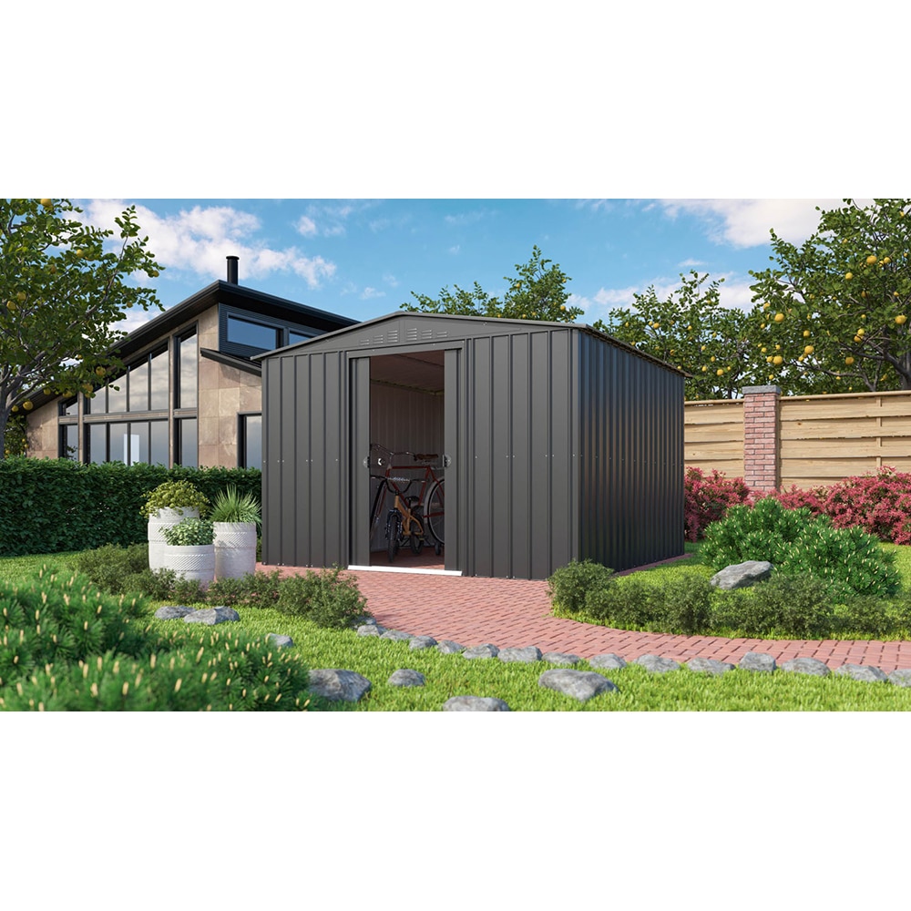 Casuta gradina GLOBEL Dream 10x10, metal, 308 x 309 x 202 cm, antracit