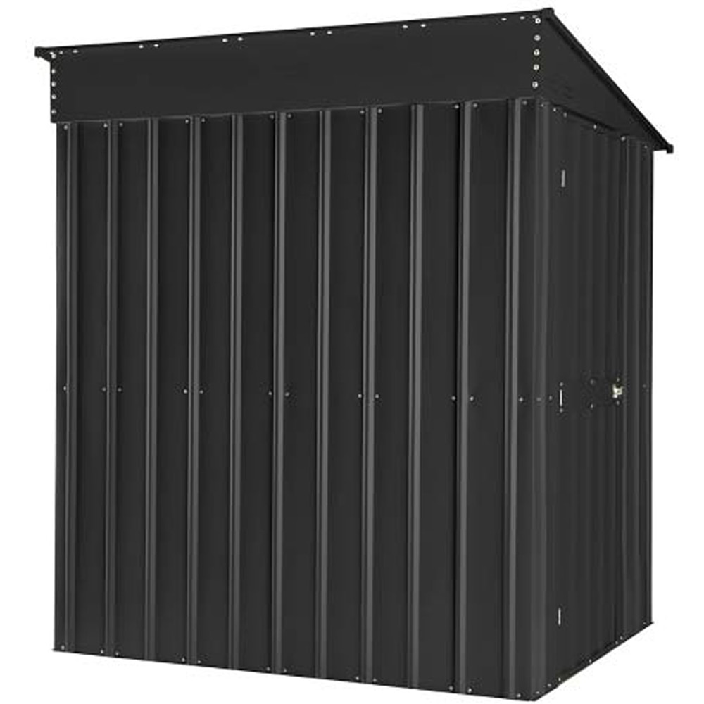 Casuta gradina GLOBEL Lean-On 5x6, metal, 155 x 180 x 203 cm, antracit