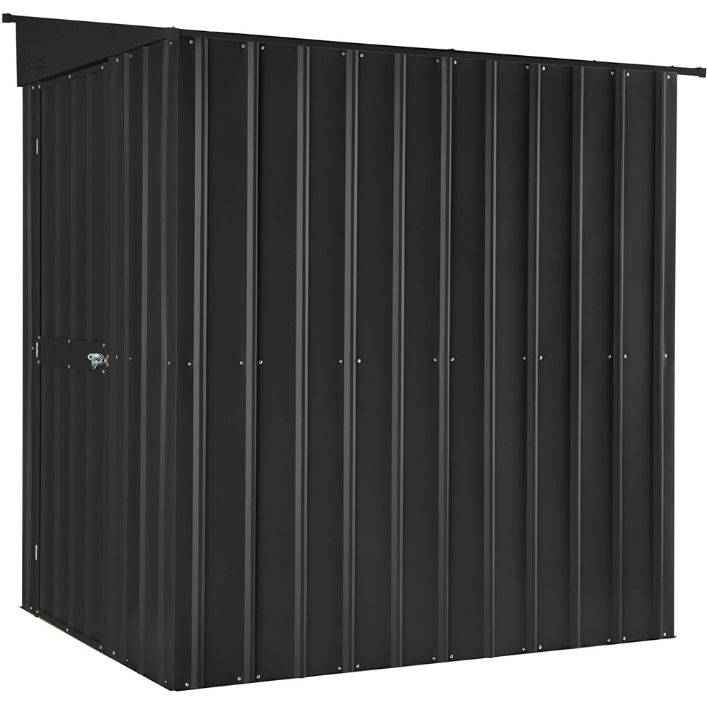 Casuta gradina GLOBEL Lean-On 5x6, metal, 155 x 180 x 203 cm, antracit