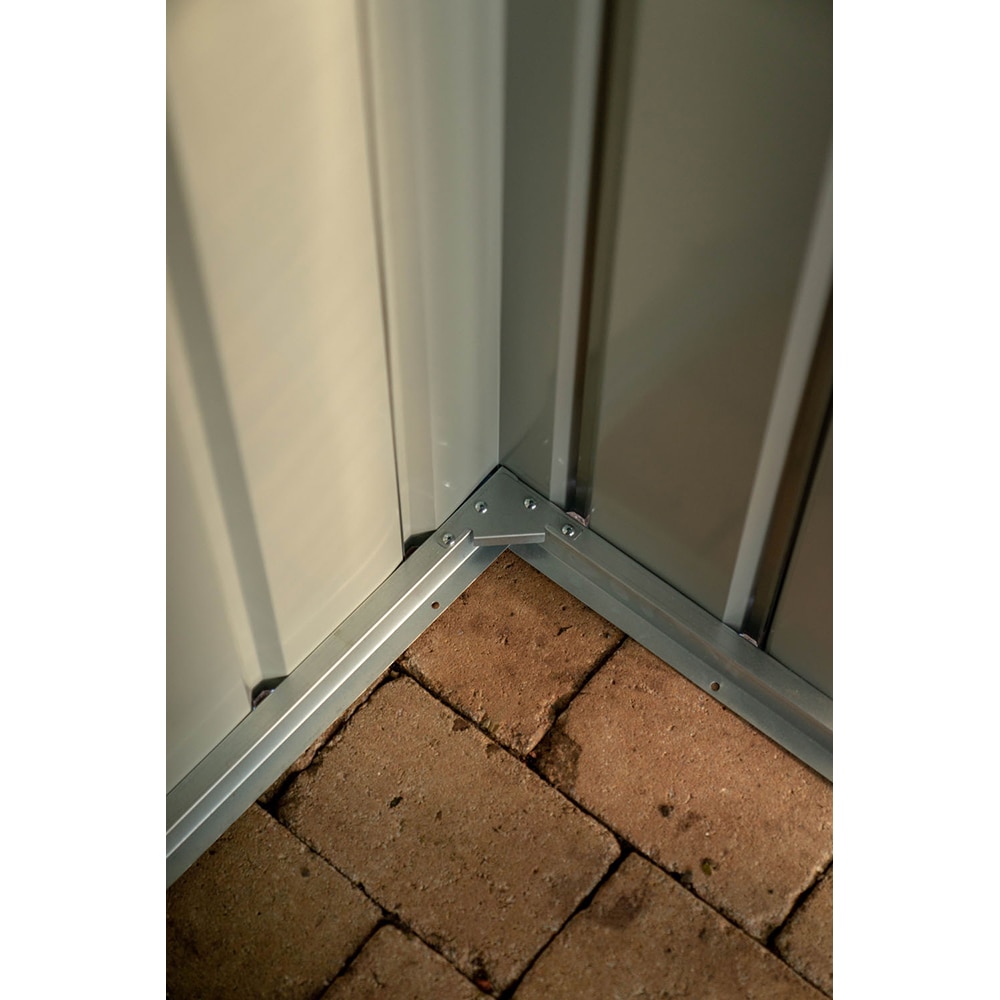 Casuta gradina GLOBEL Lean-On 5x8, metal, 155 x 242 x 203 cm, antracit