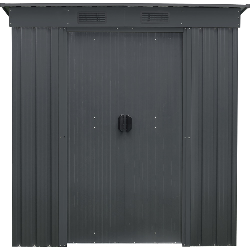 Casuta gradina PERGART Leipzig II 64, metal, 110 x 174 x 174 cm, antracit