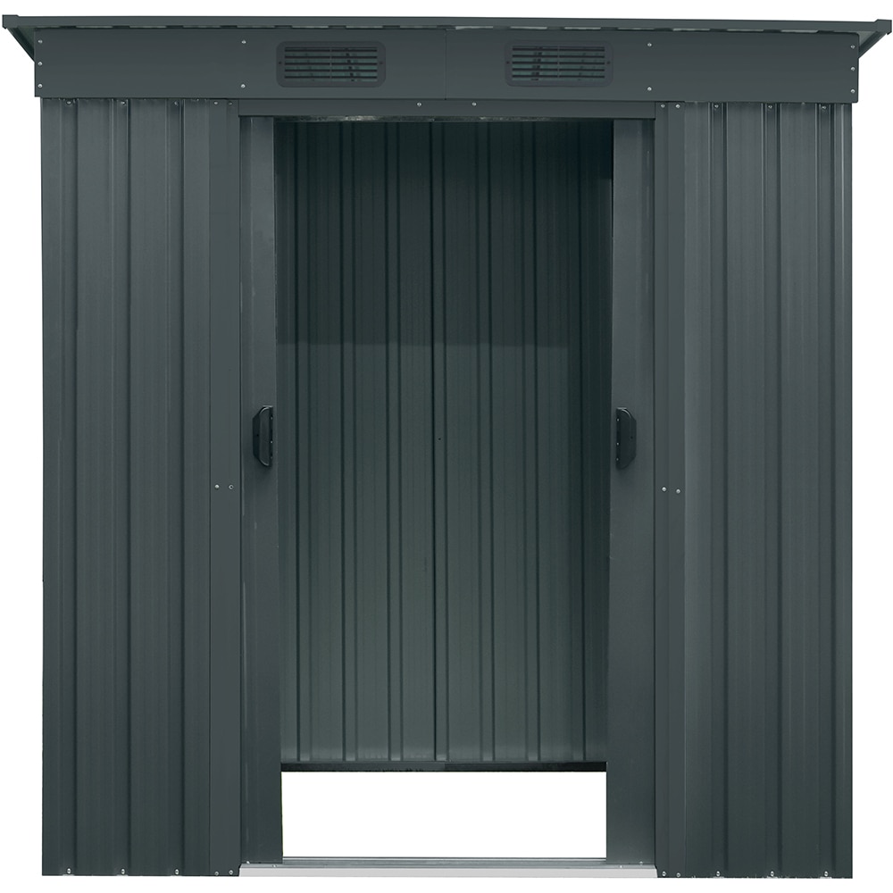 Casuta gradina PERGART Leipzig II 64, metal, 110 x 174 x 174 cm, antracit