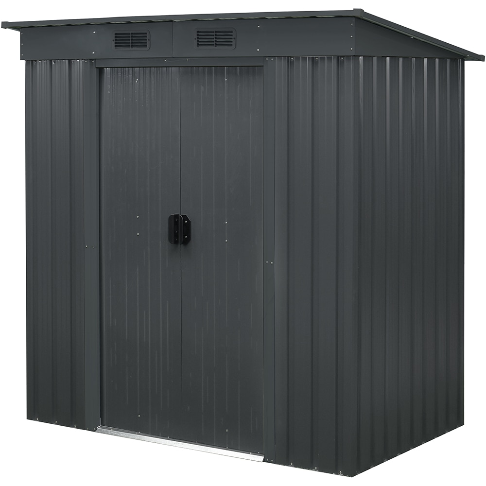 Casuta gradina PERGART Leipzig II 64, metal, 110 x 174 x 174 cm, antracit