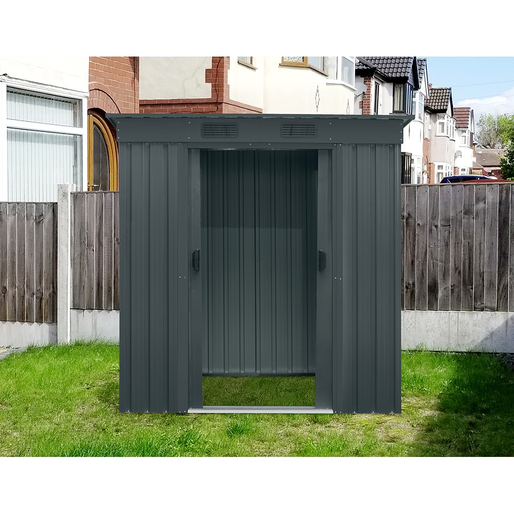 Casuta gradina PERGART Leipzig II 64, metal, 110 x 174 x 174 cm, antracit