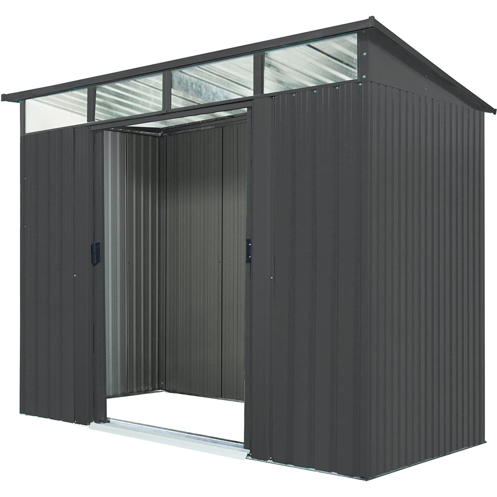 Casuta gradina PERGART Lubeck 86, metal, 194 x 238 x 203 cm, antracit