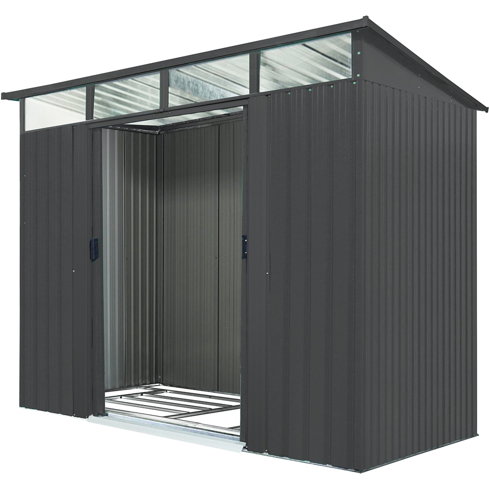 Casuta gradina PERGART Lubeck 86, metal, 194 x 238 x 203 cm, antracit