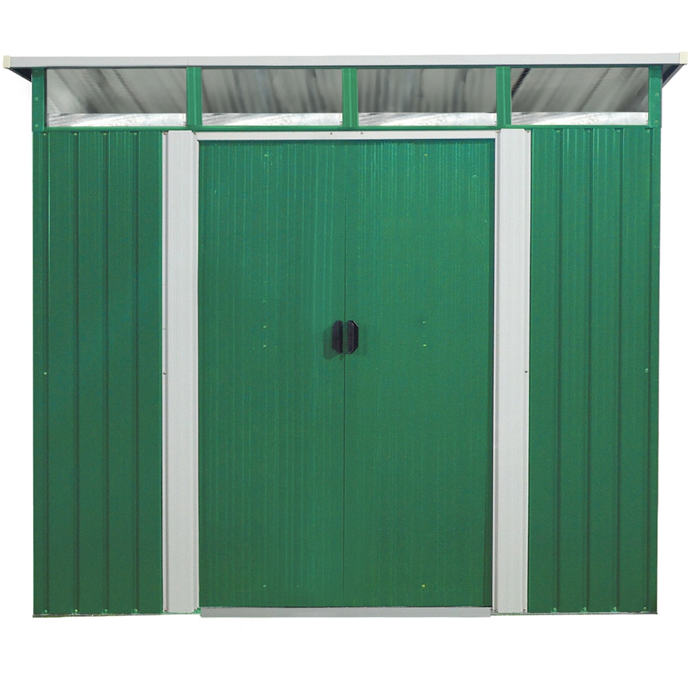 Casuta gradina PERGART Lubeck V 86, metal, 194 x 238 x 203 cm, verde