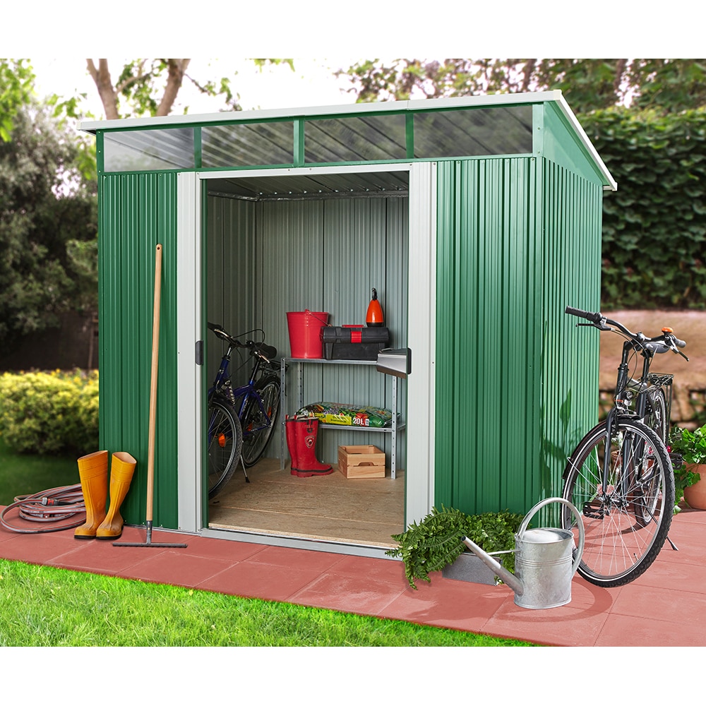 Casuta gradina PERGART Lubeck V 86, metal, 194 x 238 x 203 cm, verde