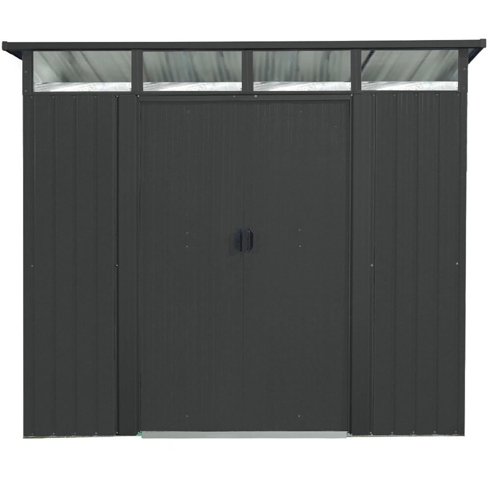 Casuta gradina PERGART Lubeck 89, metal, 278 x 238 x 203 cm, antracit