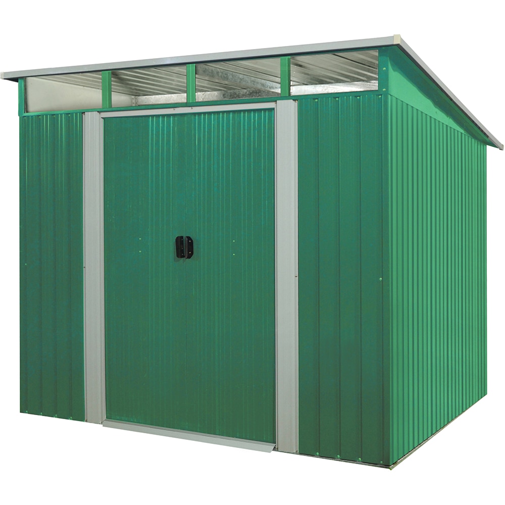 Casuta gradina PERGART Lubeck V 89, metal, 278 x 238 x 203 cm, verde