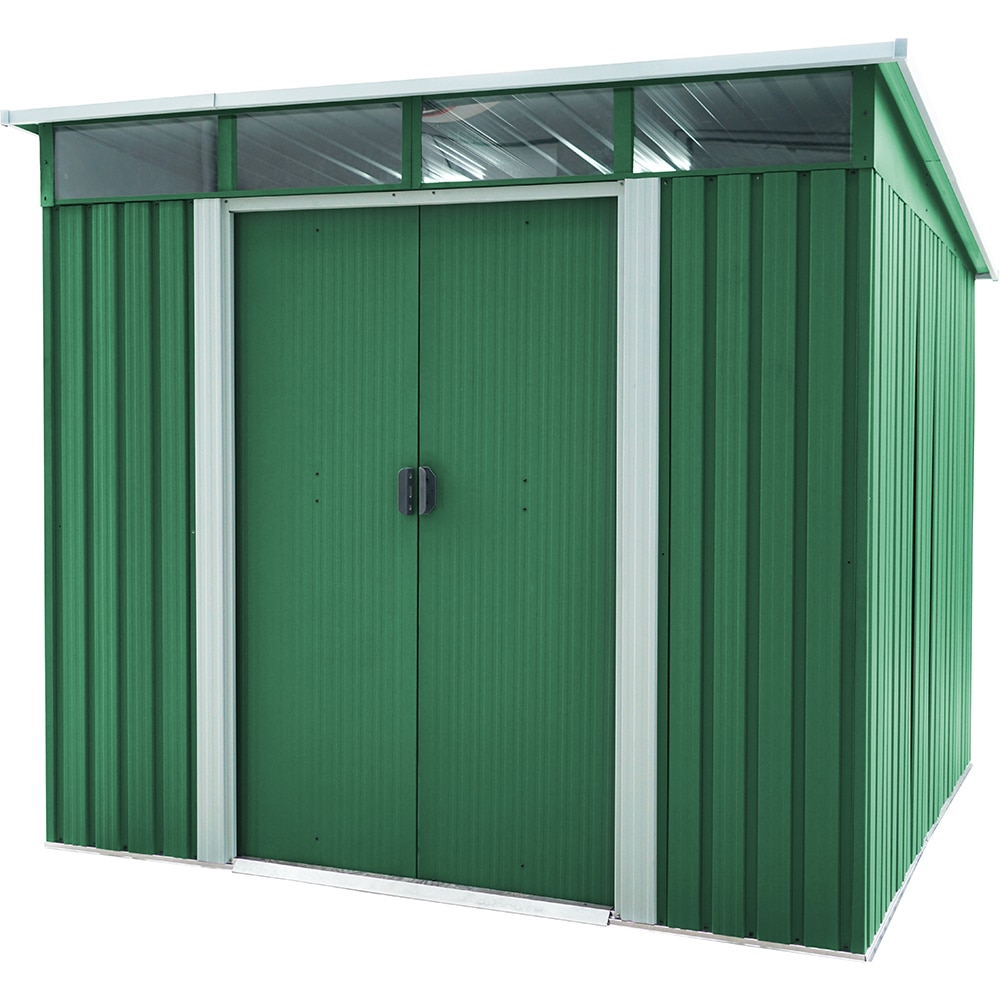 Casuta gradina PERGART Lubeck V 89, metal, 278 x 238 x 203 cm, verde