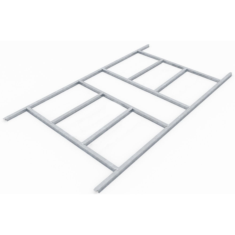 Cadru podea PERGART Dresden II 86, metal, 98 x 184 x 2.6 cm, negru-gri