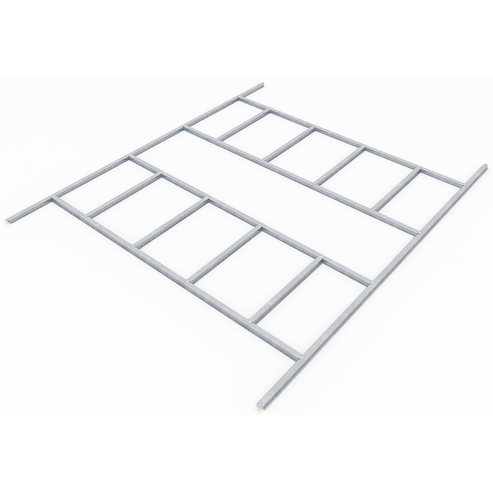 Cadru podea PERGART Frankfurt II 911, metal, 309 x 266 x 2.6 cm, negru-gri