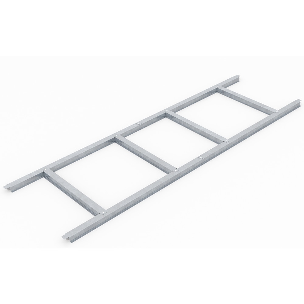 Cadru podea PERGART Leipzig 86, metal, 98 x 162 x 2.6 cm, negru-gri