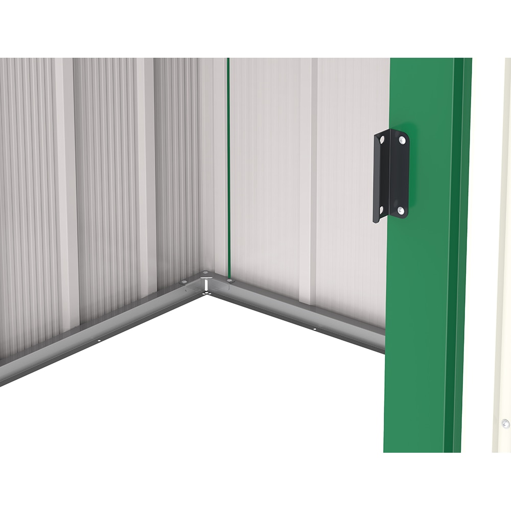 Casuta gradina DURAMAX Eco 6X4, otel, 202 x 122.2 x 180.5 cm, verde