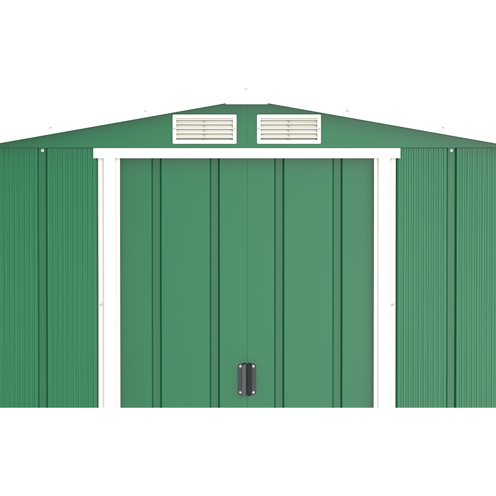 Casuta gradina DURAMAX Eco 6X4, otel, 202 x 122.2 x 180.5 cm, verde