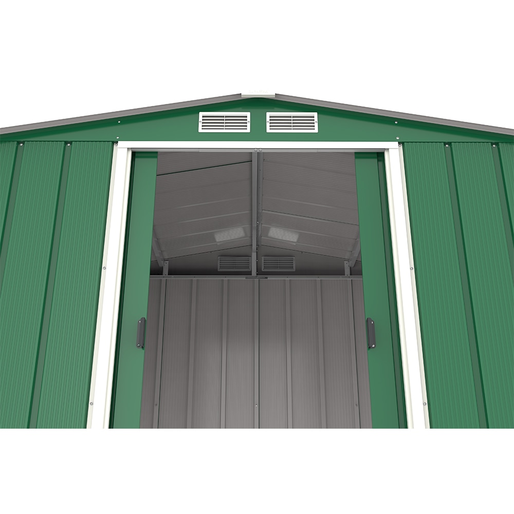 Casuta gradina DURAMAX Eco 8X6, otel, 262 x 182.2 x 191 cm, verde