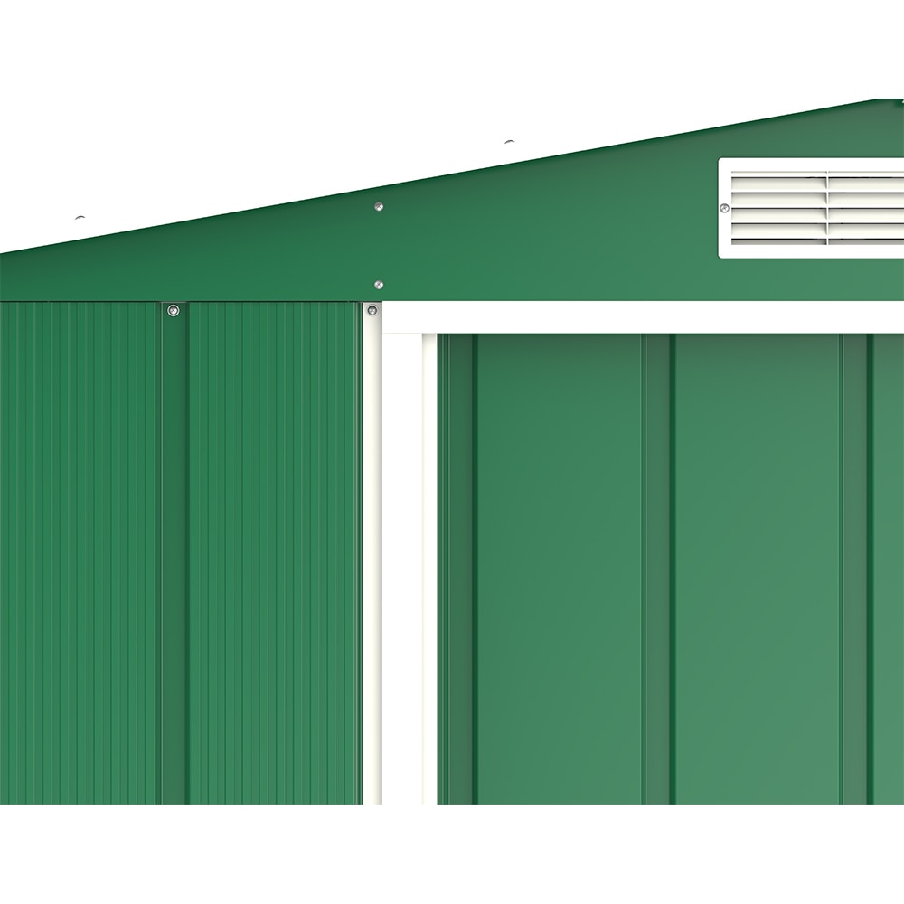 Casuta gradina DURAMAX Eco 8X6, otel, 262 x 182.2 x 191 cm, verde