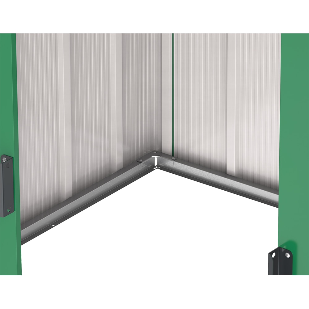 Casuta gradina DURAMAX Eco 8X6, otel, 262 x 182.2 x 191 cm, verde