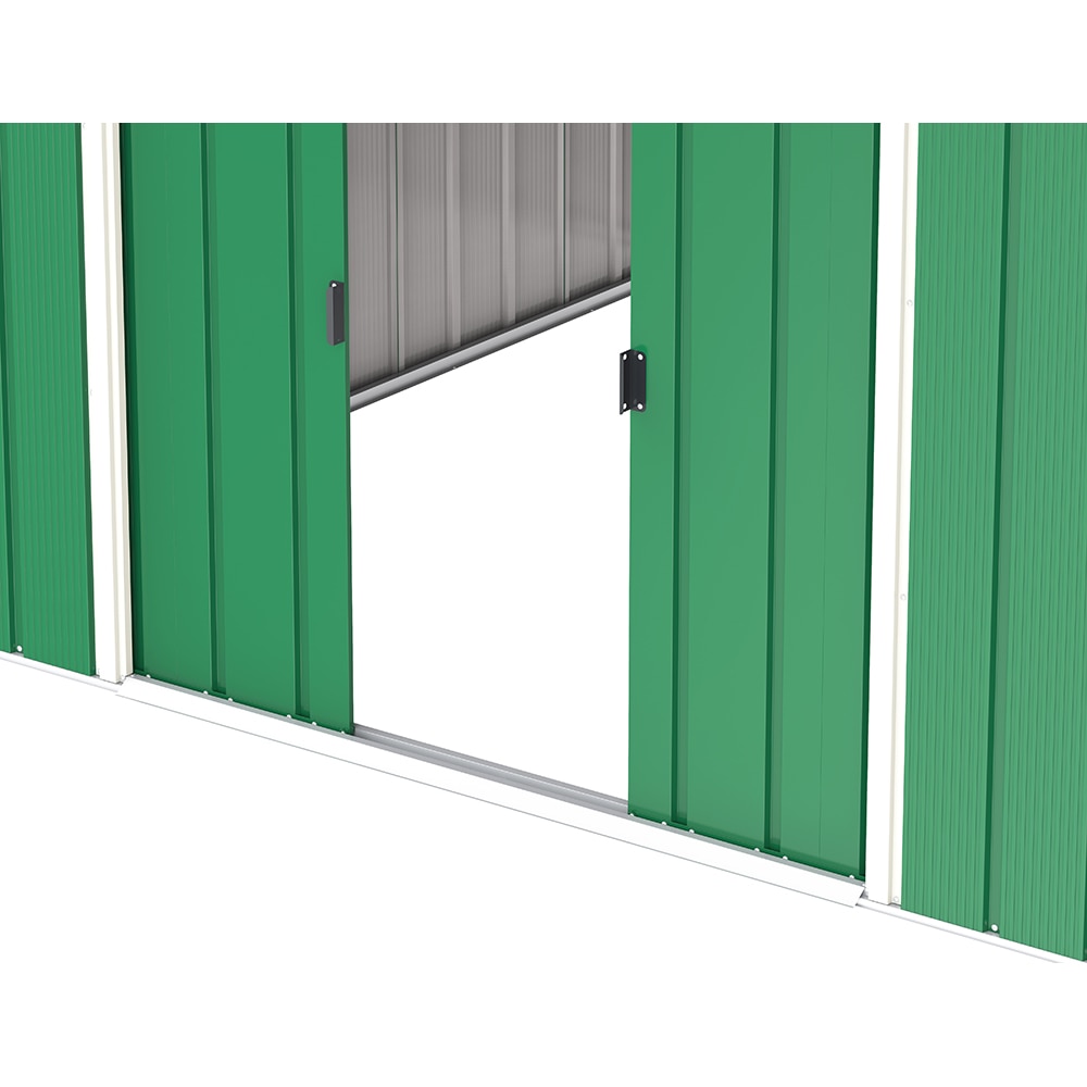 Casuta gradina DURAMAX Eco 10X10, otel, 322.1 x 302.3 x 196.1 cm, verde