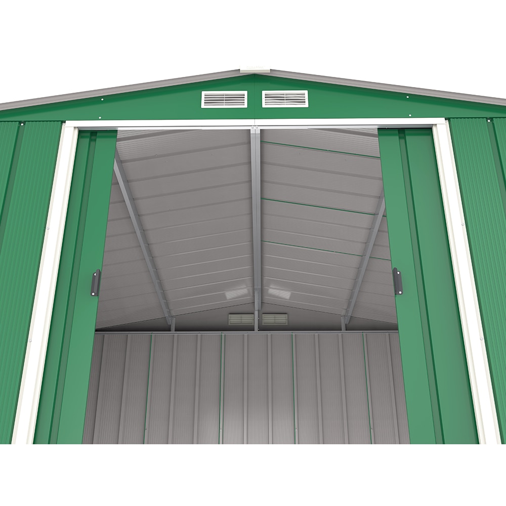 Casuta gradina DURAMAX Eco 10X10, otel, 322.1 x 302.3 x 196.1 cm, verde