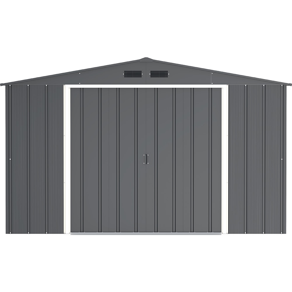 Casuta gradina DURAMAX Eco 10X12, otel, 322.1 x 362.7 x 196.1 cm, antracit